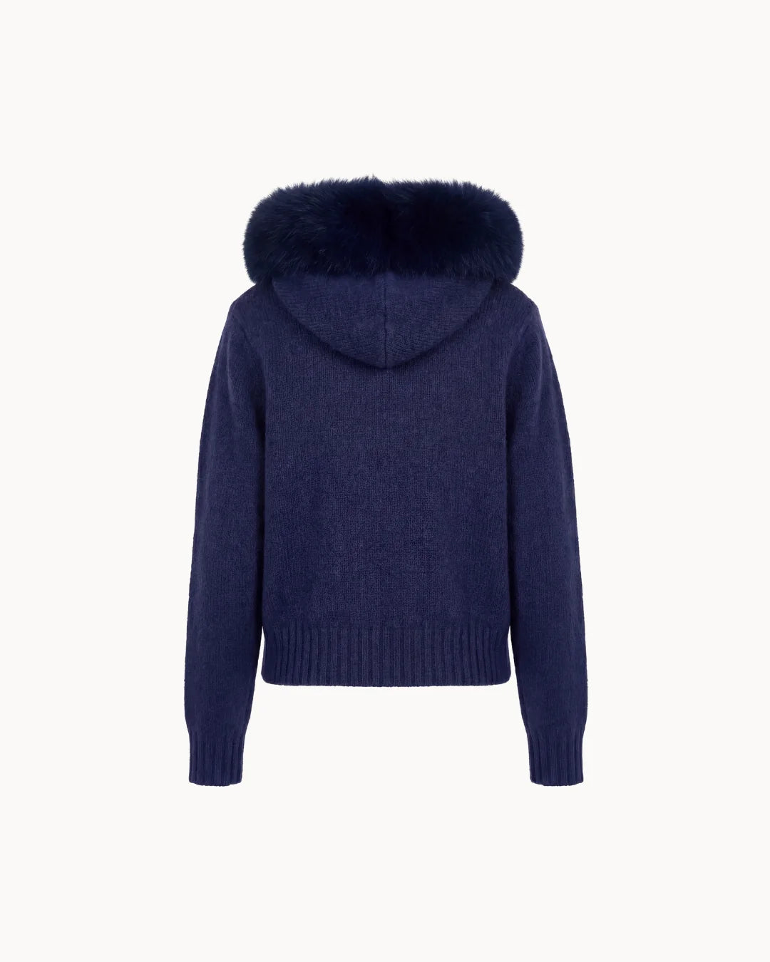 Veste à Col Fourrure — Marine